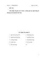 Đề tài giải pháp để quản trị tri thức có hiệu quả tại ngân hàng kĩ thương techcombank Việt Nam