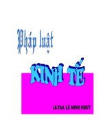 Bài giảng pháp luật kinh tế_c2_ppt ppt