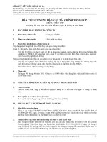 công ty cổ phần sông đà 11 bản THUYẾT MINH báo cáo tài CHÍNH TỔNG HỢP GIỮA NIÊN độ 6 tháng đầu của năm tài chính kết thúc ngày 31 tháng 12 năm 2011