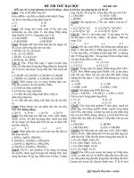 ĐỀ THI THỬ ĐẠI HỌC NĂM 2011 - MÃ ĐỀ: 267 pps