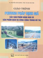 Giáo trình phương pháp định giá các sản phẩm hàng hóa và sản phẩm dịch vụ công cộng trong đô thị part 1 pot
