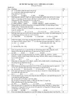 ĐỀ THI THỬ ĐẠI HỌC LẦN 2 - MÔN HOÁ LẦN 2(2011) - Mã đề: 001 pptx