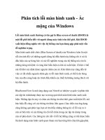 Phân tích lỗi màn hình xanh potx