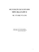 Đề cương ôn tập địa lý lớp 12 potx