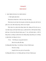 Logic Học: Chương III PHÁN ĐOÁN potx