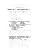 ĐỀ THI THAM KHẢO MÔN HÓA HỌC - SỐ 45 ppsx