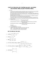 78 đề toán phương trình hệ phương trình