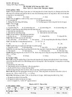 ĐỀ THI HỌC KÌ II Năm học 2010 – 2011 Môn : Vật Lí 12 ppt