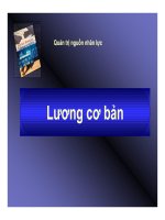Quản trị nguồn nhân lực - Lương cơ bản doc