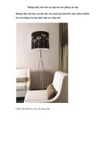 Những chiếc đèn bàn cực đẹp cho căn phòng của bạn docx