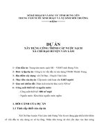 XÂY DỰNG CÔNG TRÌNH CẤP NƯỚC SẠCH XÃ CHỈ ĐẠO HUYỆN VĂN LÂM doc