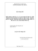 Biến động trứng cá – cá con một số họ ưu thế trong vùng đánh cá chung việt nam   trung quốc thuộc vịnh bắc bộ giai đoạn 2008  2010 và đề xuất các giải pháp bảo vệ