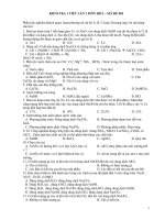 KIỂM TRA 1 TIẾT LẦN 2 MÔN HÓA – MÃ ĐỀ 003 pot