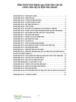 Giáo trình hình thành quy trình báo cáo tài chính niên độ cố định liên doanh p1 potx