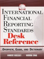 INTERNATIONAL FINANCIAL REPORTING STANDARDS DESK REFERENCE Overview, Guide, and Dictionary phần 1 doc