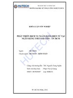 PHÁT TRIỂN DỊCH vụ NGÂN HÀNG điện tử tại NGÂN HÀNG TMCP sài gòn   TP  HCM