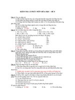 KIỂM TRA 15 PHÚT MÔN HÓA HỌC – ĐỀ 8 pptx