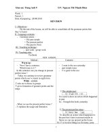 Giáo án tiếng anh 9 theo chương trình mới in dùng luôn - 2 cột