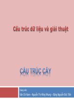 SLIDE BÀI GIẢNG MÔN CẤU TRÚC DỮ LIỆU VÀ GIẢI THUẬT - P3 CẤU TRÚC CÂY