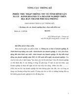 PHIẾU ĐIỀU TRA TÌM HIỂU TÌNH HÌNH SẢN XUẤT KINH DOANH CỦA CÁC DOANH NGHIỆP TRÊN ĐỊA BÀN THÀNH PHỐ HẢI PHÒNG