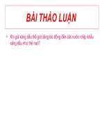 Bài thảo luận về thị trường xăng dầu pps