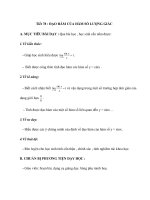 Tiết 78 : ĐẠO HÀM CỦA HÀM SỐ LƯỢNG GIÁC pps