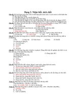 Dạng 2: Nhận biết, tách chất potx