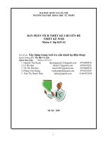 BẢN PHÂN TÍCH THIẾT KẾ CHUYÊN ĐỀ THIẾT KẾ WEB pps