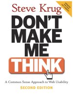 don t make me think a common sense approach to web usability phần 1 docx