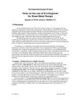 Hints on the use of Pro-Engineer for Sheet Metal Design docx