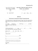 Mẫu biên bản số 06: Biên bản tịch thu tang vật, phương tiện sử dụng để vi phạm hành chính potx