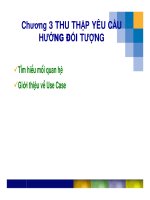 CHƯƠNG 3: THU THẬP YÊU CẦU HƯỚNG ĐỐI TƯỢNG pdf