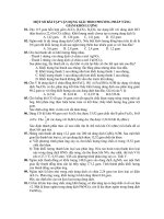 MỘT SỐ BÀI TẬP VẬN DỤNG GIẢI THEO PHƯƠNG PHÁP TĂNG GIẢM KHỐI LƯỢNG pdf