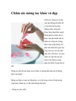 Chăm sóc móng tay khỏe và đẹp ppt