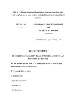 Báo cáo thành tích đề nghị phong tặng (truy tặng) danh hiệu “Anh hùng” cho cho cá nhân có thành tích đặc biệt xuất sắc trong thời kỳ đổi mới potx