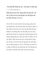 Trị muỗi đốt bằng sữa mẹ – đơn giản và hiệu quả ppt