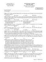 Đề luyện thi môn hóa trường Mỹ Đức A potx