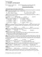 ĐỀ THI THỬ ĐẠI HỌC CAO ĐẲNG NĂM 2009 MÔN THI: HÓA HỌC ppsx