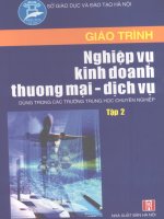 Giáo trình nghiệp vụ kinh doanh thương mại dịch vụ_tập 2_1 doc