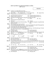 ĐỀ ÔN TẬP PHẦN I LÝ THUYẾT-DAO ĐỘNG VÀ SÓNG MÔN VẬT LÍ - Mã đề 185 potx