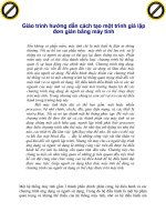 Giáo trình hướng dẫn cách tạo một trình giả lập đơn giản bằng máy tính phần 1 potx