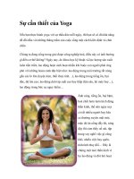 Sự cần thiết của Yoga pdf