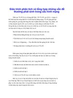 Giáo trình phân tích và tổng hợp những vấn đề thường phát sinh trong cấu hình mạng phần 1 ppt