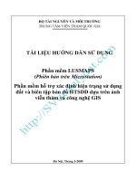 Tài liệu hướng dẫn sử dụng Phần mềm LUSMAPS pps