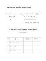 Mẫu báo cáo kết quả khám sức khoẻ nghĩa vụ quân sự docx