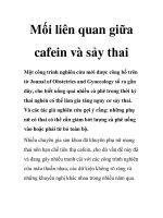 Mối liên quan giữa cafein và sảy thai ppsx