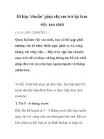 Bí kíp ‘chuẩn’ giúp chị em trở lại làm việc sau sinh ppsx