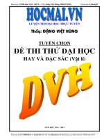 18 đề tự luyện thi đại học vật lý có đáp án