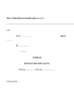 Mẫu sổ thống kê kiểm tra sức khỏe nghĩa vụ quân sự (cho tuyến xã) pdf