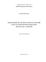 Đánh giá hiệu quả  sử dụng ánh sáng cho nghề lưới vây tỉnh ninh thuận khai thác một số loài cá nổi  nhỏ